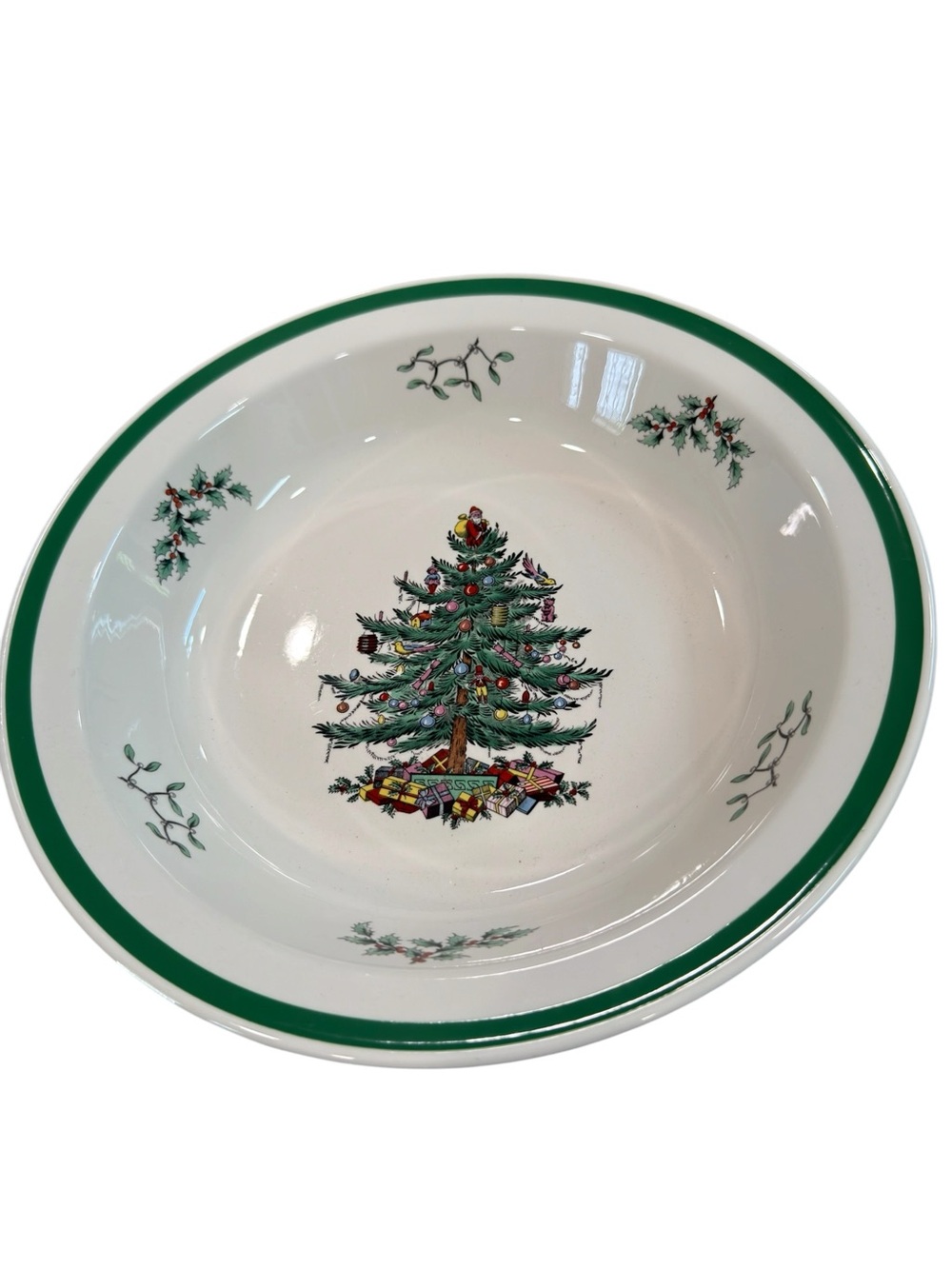 Spode Christmas Tree pasta Bowl 10 1/2 inches Porcelain Imperial  England